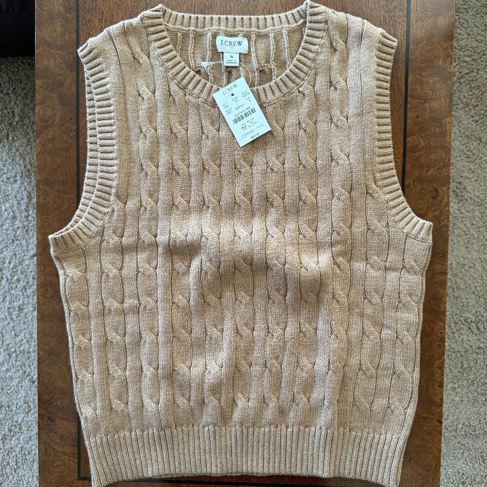 J Crew Cable Sweater Shell - Picture 3 of 9